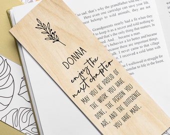 Personalized Nurse Retirement Gift / Wood Bookmark / Personalized Nurse Gift / Nursing Gift / Card / Print / Unique Gift for Her / Gift Idea