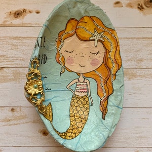 Mermaid Clamshell Trinket Dish
