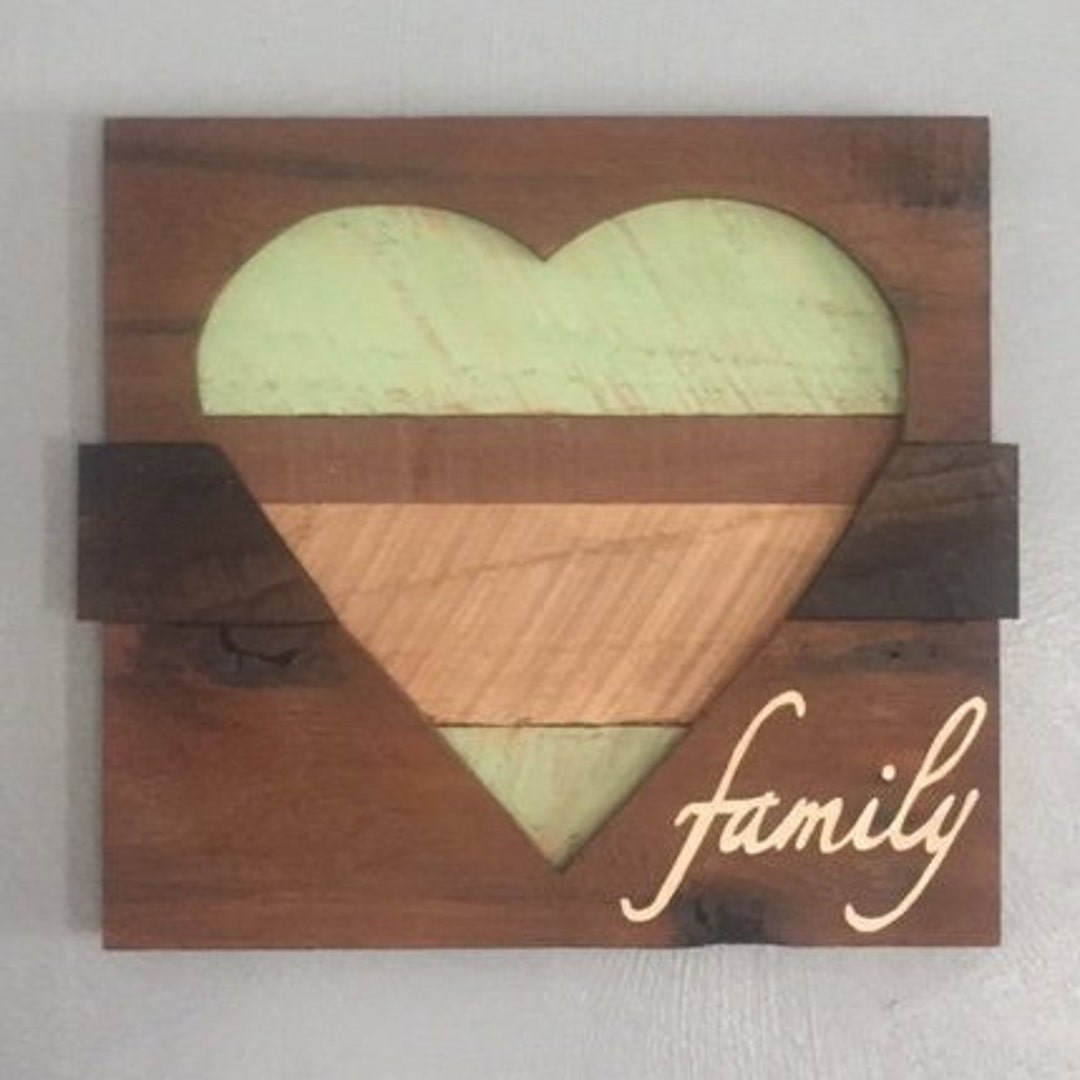 Wooden Heart Cutout Wall Decor Etsy