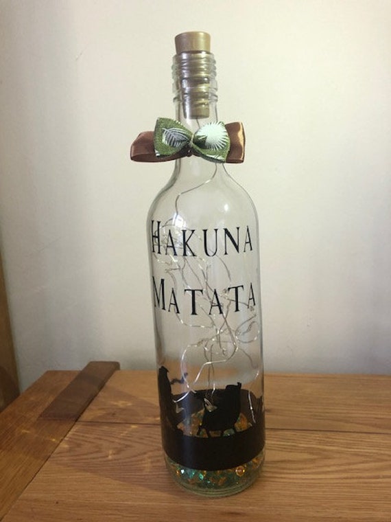 Disney Lion King Light Up Bottle Gift Hakuna Matata Personalised Birthday Disney Lion King Light Up Bottle Gift Hakuna Matata Personalised Birthday