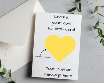 Custom Scratch Off Card