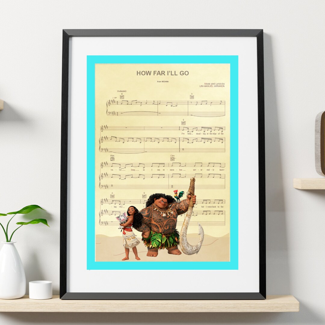 How Far I'll Go Moana Inspired A4 Print - Etsy