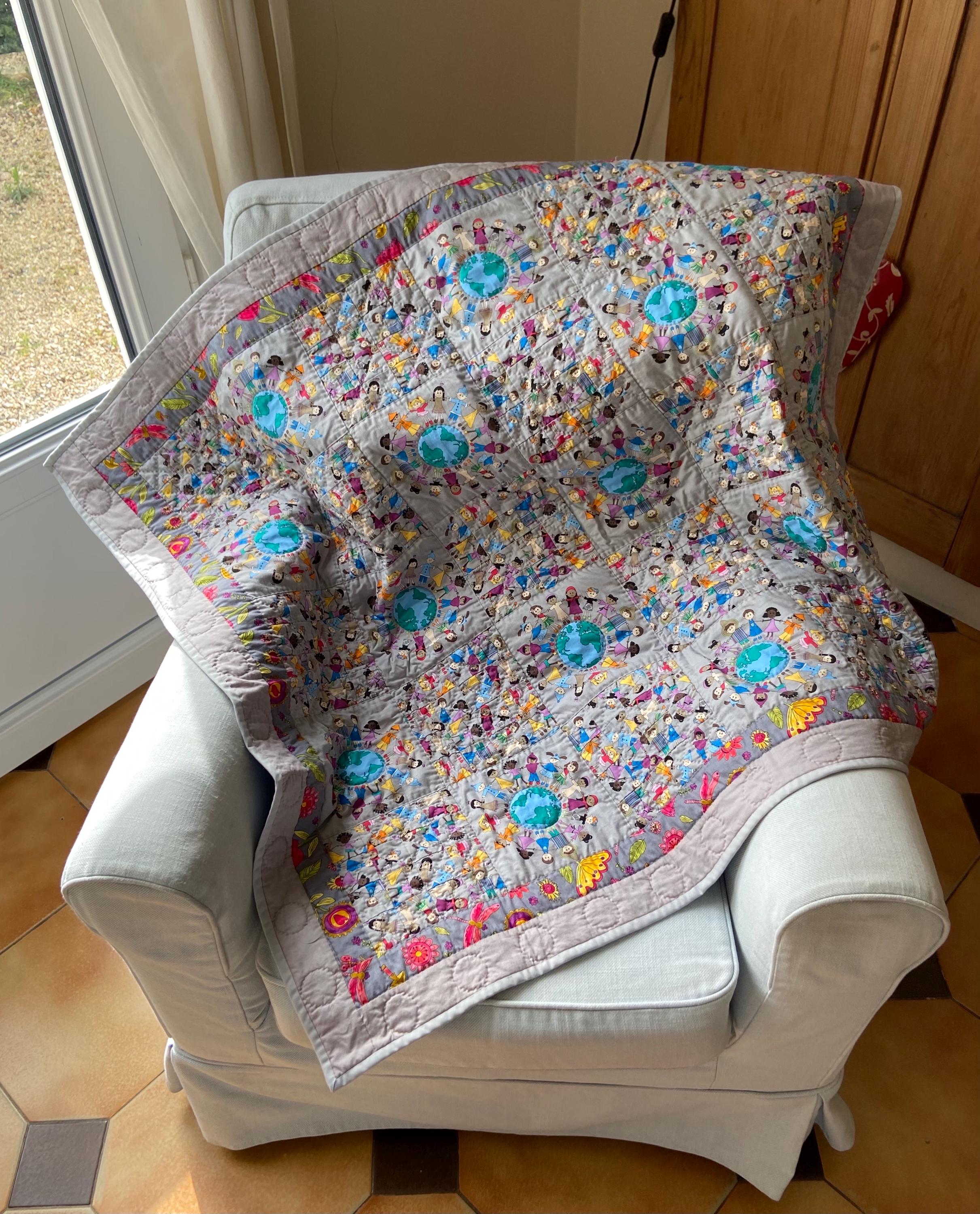 Couverture vintage dans couvertures pour le lit