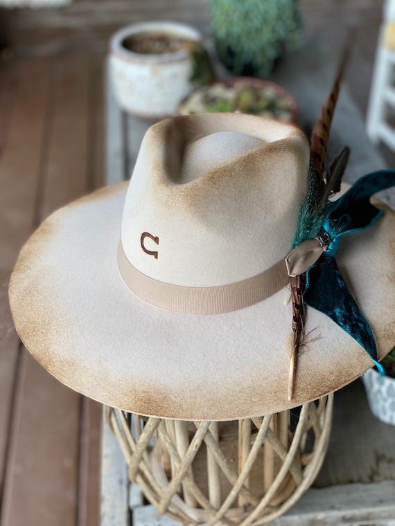 Turquoise Cowgirl Custom Charlie 1 Horse Boho Western Hat Etsy