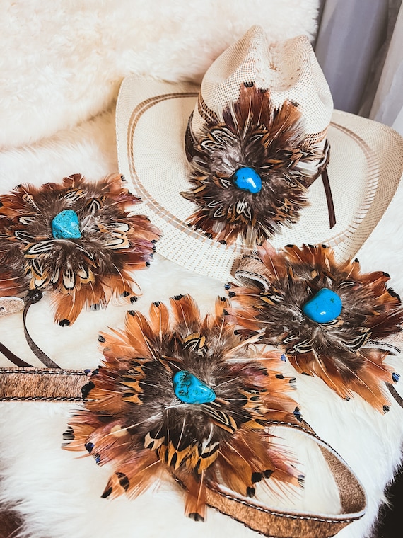Boots Design 13, Hat Feather, Cowboy Hat Accessories, Western Fashion,  Cowgirl Hat Feather, Boho Hat Feather 