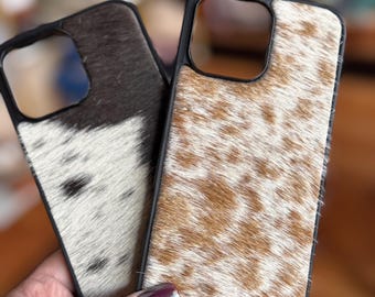 Cowhide Leather iPhone 16 Pro Max Case