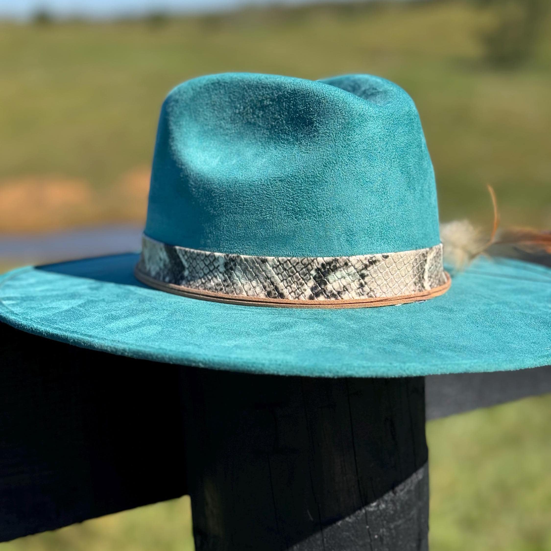 Colorful Cowboy Fedora Hats Tie Dye Felt Cowboy Hat, Structured Wide Brim Western Hat  main image 2