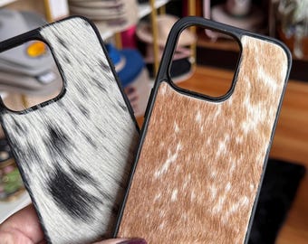 Cowhide Leather iPhone 16 Pro Case