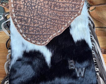 Custom Branded Concealed Carry Cowhide Crossbody Purse