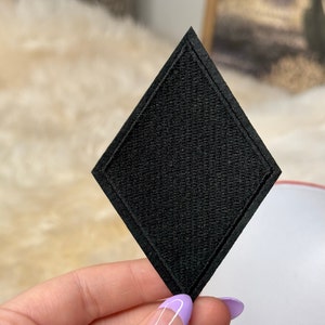 Black Diamond Karte Anzug Gesticktes Aufnäher Trucker Hat Patch DIY Hut Trendy Hat Patch