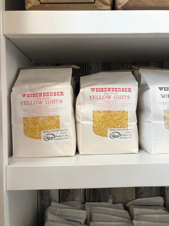 Weisenberger stone ground Grits 2lb bag Kentucky Proud Etsy
