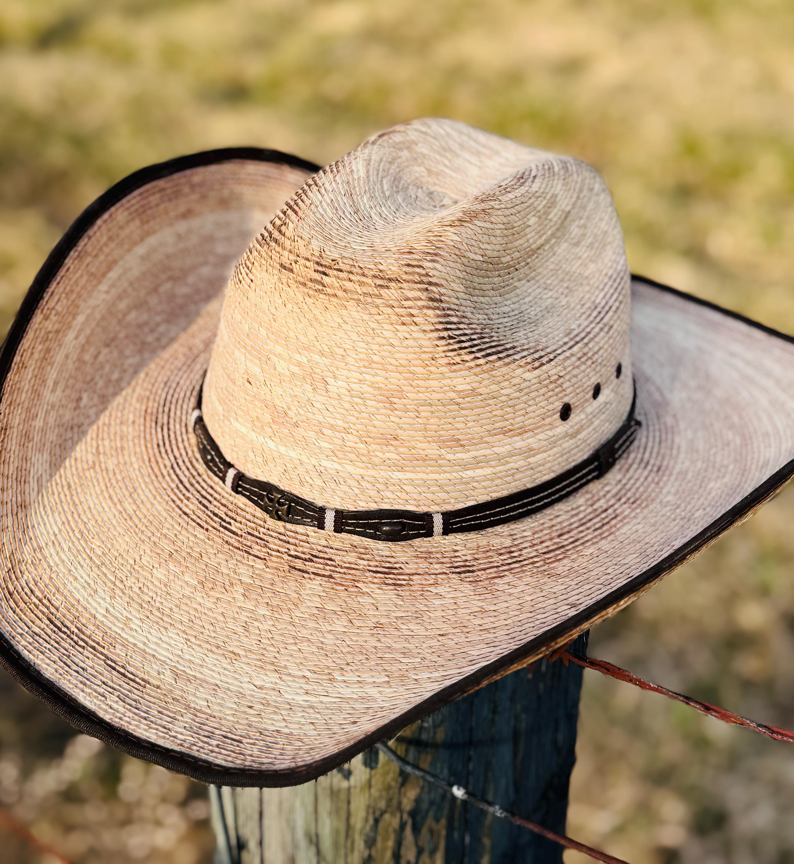 thumbnail image 2 of Tan Woven Cowboy Hat - Western Hat - Woven Western Hat - Hat 2 of 13