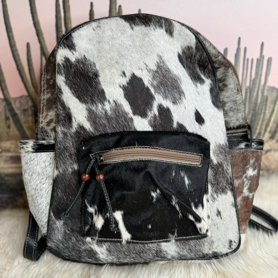 Concealed Carry Custom Branded Distressed Leather Backpack Bag Purse With Your Initials Monogram Name Farm or Cow Brand Etsy