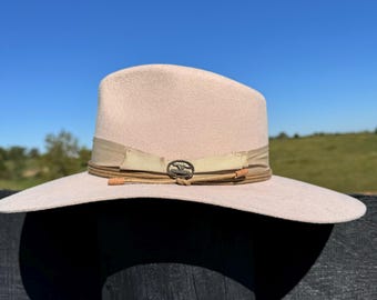 Western-fedora: vilten cowgirlhoed