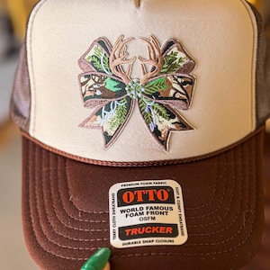 Camo Bow Trucker Hat: Jagd Gesticktes Patch, Otto Schaumstoff Hut