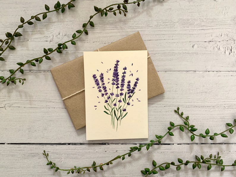 Postcard Set of 6 Botanical Wildflowers Collection Watercolour Notecards Pack Nature Illustrated A6 Flower Art Cards Mini Prints image 5