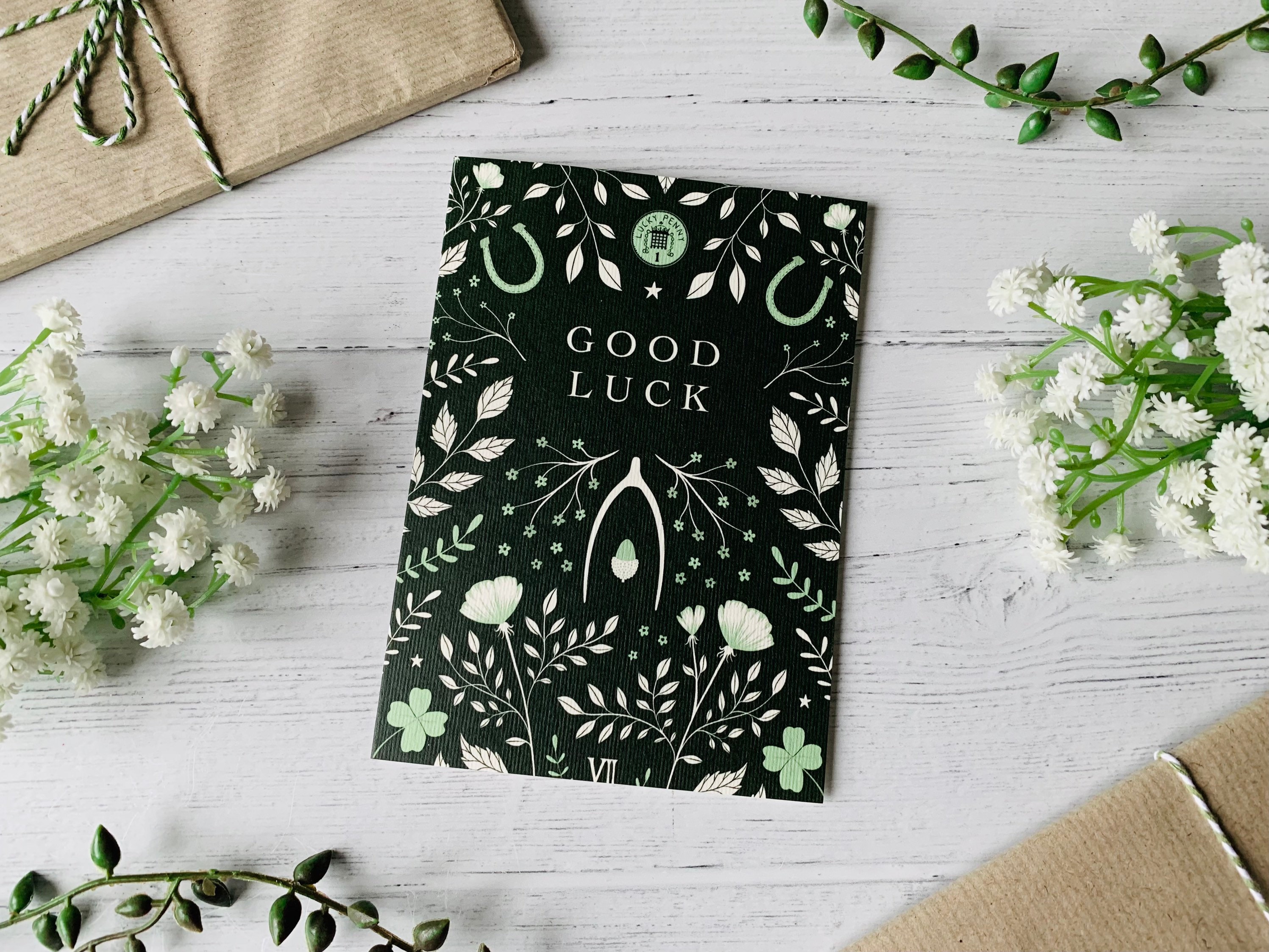Good Luck Card Lucky Charms Botanical Illustrated Art A6 - Etsy