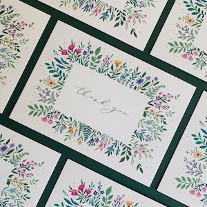 Set of Thank You Notecards - Wedding Birthday Christmas Christening ...
