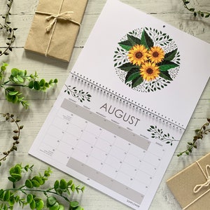 Botanical Art 2021 Calendar Watercolour Floral Illustrated | Etsy