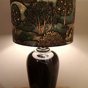 Apple meadow velvet lampshade