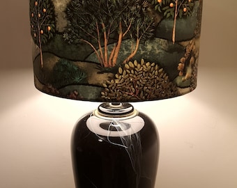 Apple meadow velvet lampshade
