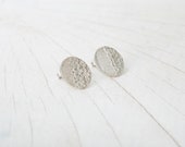 Sterling Silver Earrings - round - unique piece from the Paillettes collection