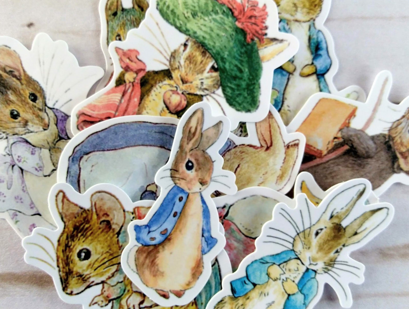 Peter Rabbit Stickers Beatrix Potter Stickers 11 pcs Etsy