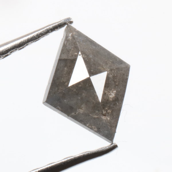 0.59 ct 8.0 X 6.1 mm Natural Loose Diamond Kite Shape Diamond grey color Rustic Diamond For Handmade Rough Ring Diamond Jewelry  R305