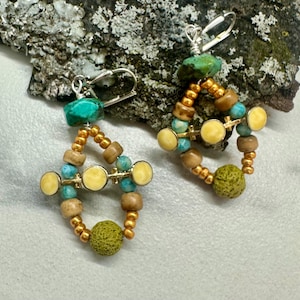Snazzy Earrings with Upcycled Parts