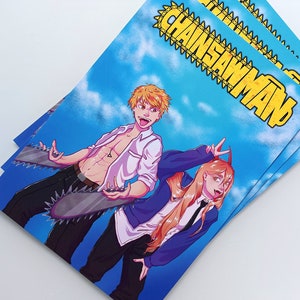 Tableau Manga sur mesure Chainsaw Man - Carton entoilé