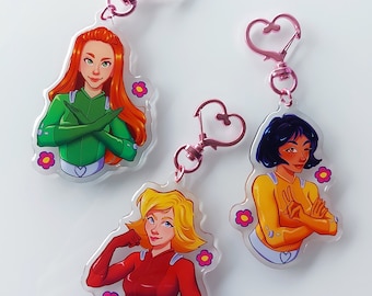 Secret Spy KEYCHAINS // super spy acrylic keychain charm cartoon art