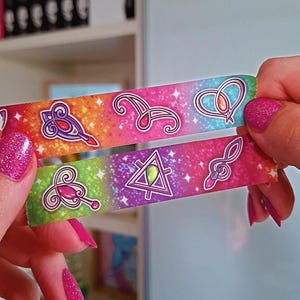 Washi tape avec broche magique féerique | Outil magique de création de ruban adhésif en papier pour la création d'un journal et le scrapbooking