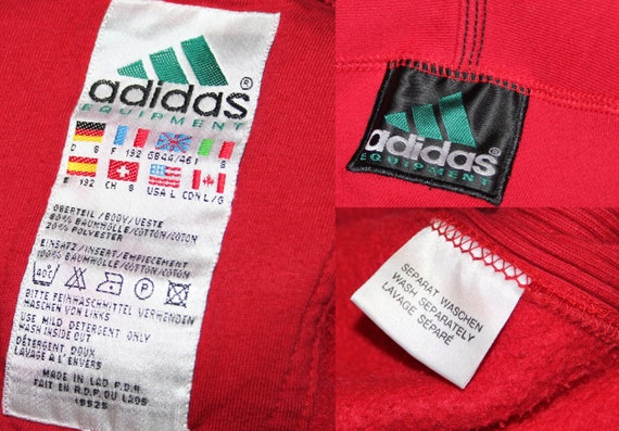 RAFECOMPANY 90s Rare Vintage Adidas Equipment Sweatshirt