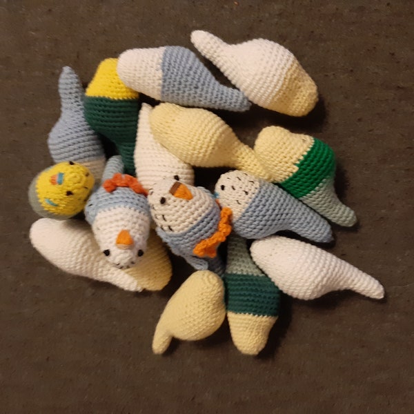 Crochet Budgie pattern, Cat toy, home decor