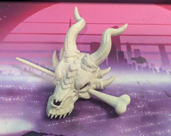 3D printed dragon skull hair pin