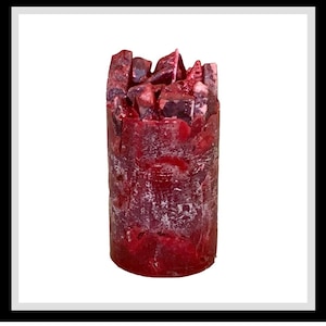 Cranberry  Craze  Rose Vanilla Berry Scented Pillar Candle