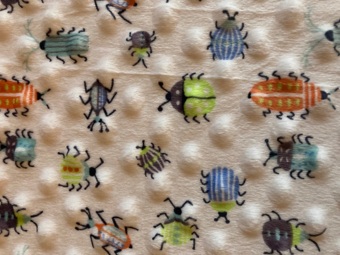 Tiny Bugs Embossed Dimple Dot Soft Minky From Joann's With Shannon ...
