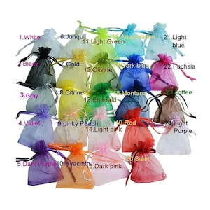 Organza Bags 7x9 Etsy