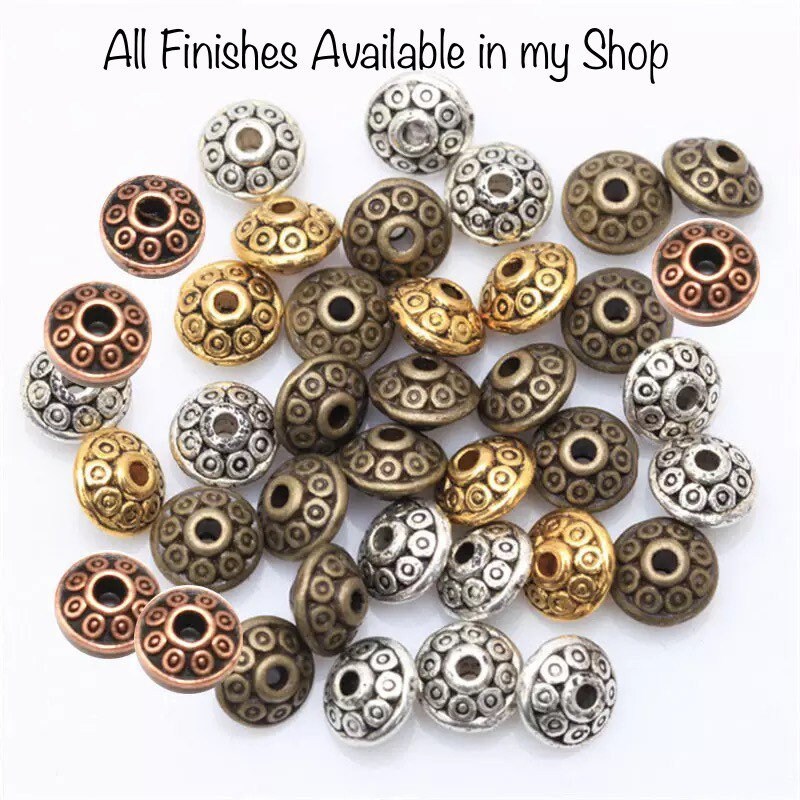 thumbnail image 2 of 600+ Silver Plated Acrylic Spacer Beads - 4mm Round For Jewellery Making 2 of 5