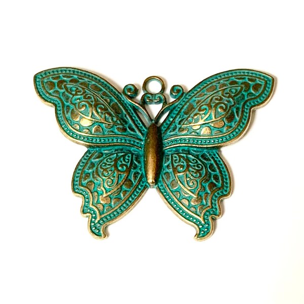 Rectangular Butterfly Pendant main image 1