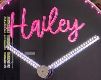 Fully Customized Design Your Own Personalized Any Logos Graphics Words Ultra-Bright Neon Sign or Clock