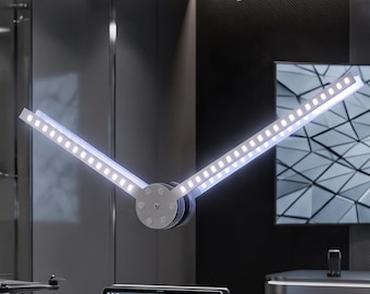 GlowHands Minimalist Smart LED Wall Clock, Full-Custom, Continuous Illuminated Hands, RGBIC App Control,  Aesthetic Decor