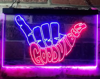 Good Vibes Neon Sign Etsy