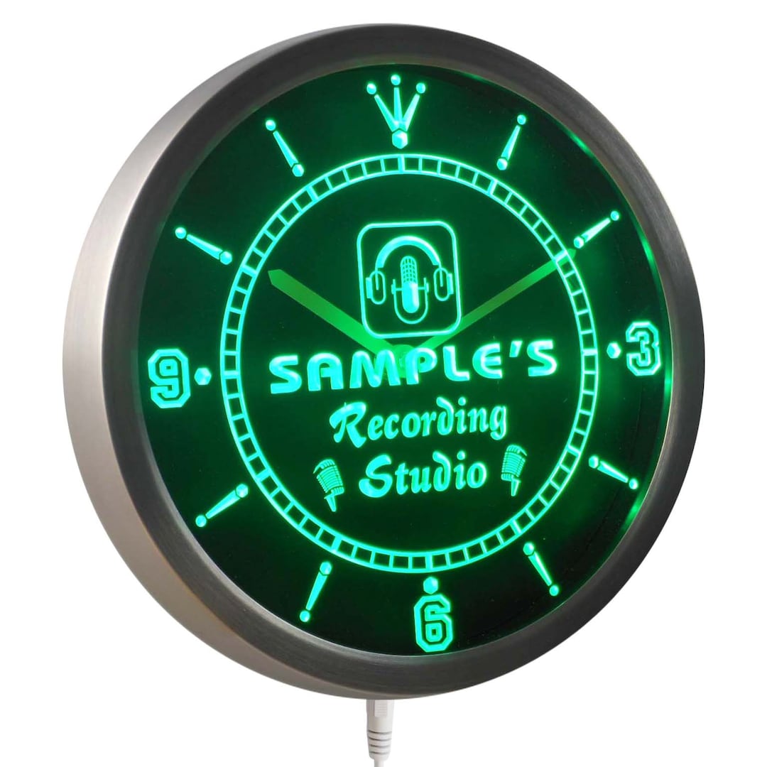 Name Personalized Custom Recording Studio Microphone Neon Sign LED Wall ...