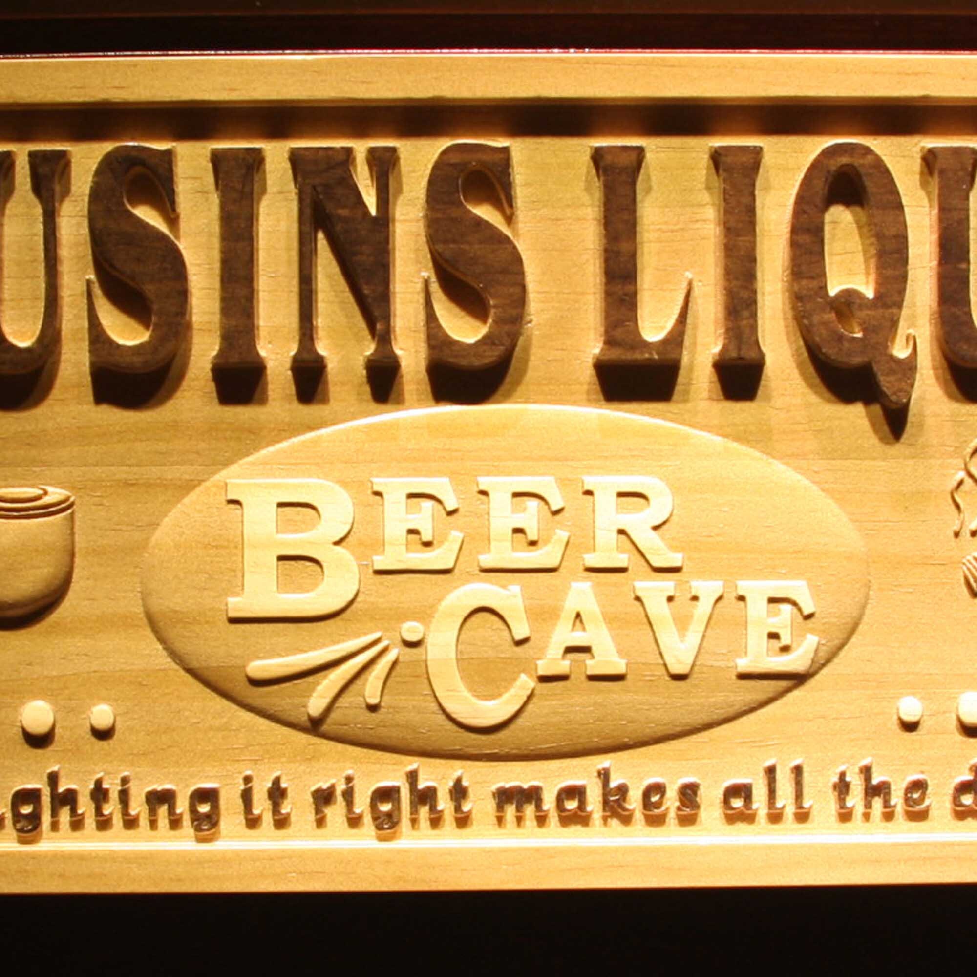 Wpa0222 Name Personalized BEER CAVE Cigar Room Gifts Man Cave Etsy