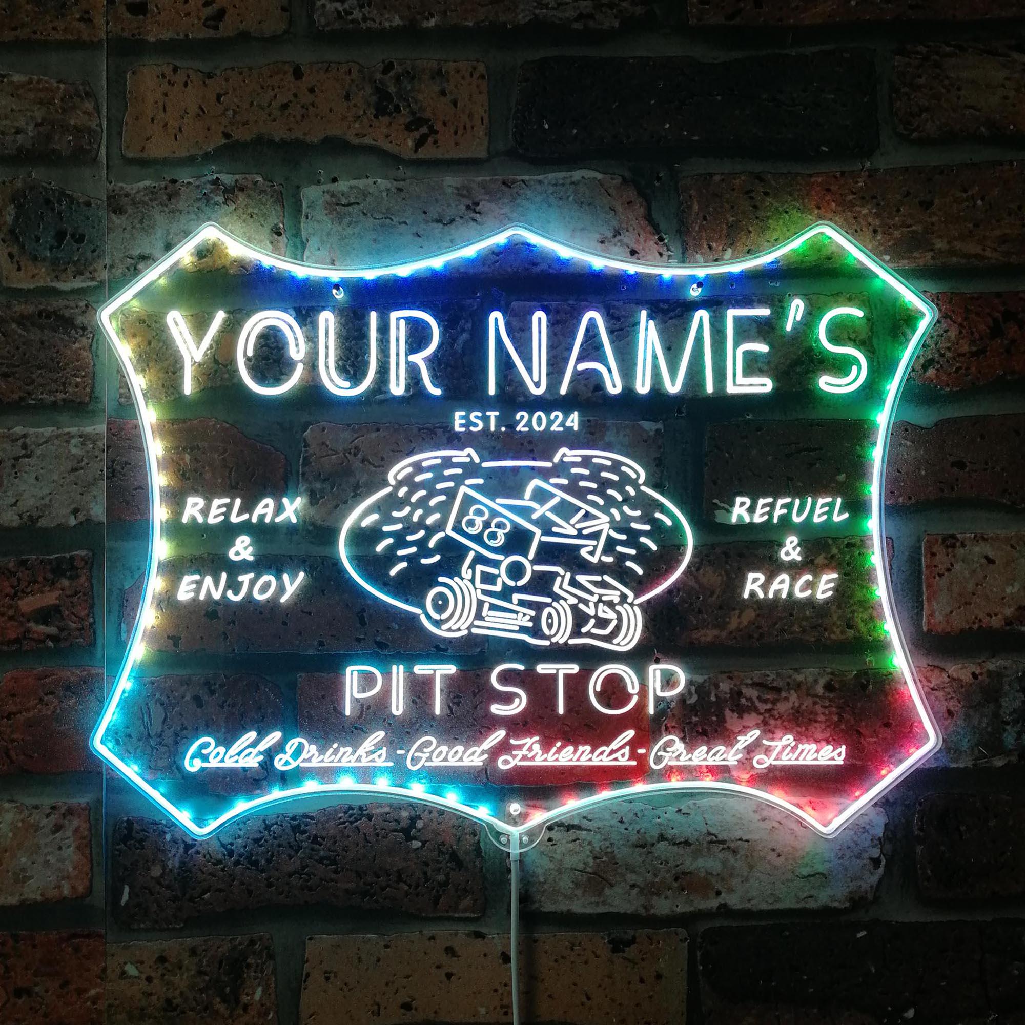 Personalisiertes LED-Barleuchtschild – Individueller Name & Jahr Für Bar, Keller Oder Lounge