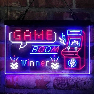 Arcade Video Game Room Tri-color Led Neon Sign st9-j2850