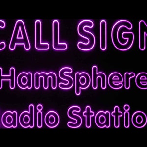 Custom Call Sign Hamsphere Radio Station Led Neon Sign st3-we-tm