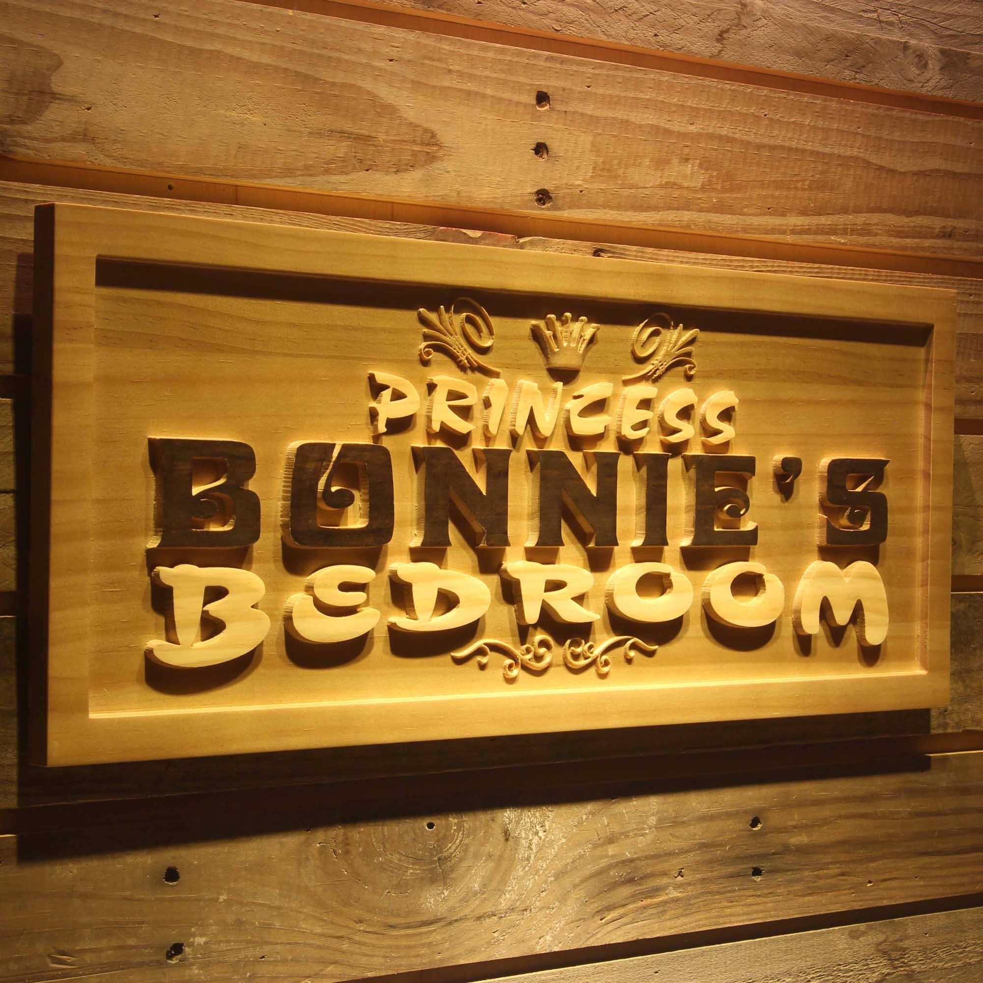 Princess Room Loading Sign Wpa0197 Name Personalized PRINCESS BEDROOM Girl Room Wood Engraved ...