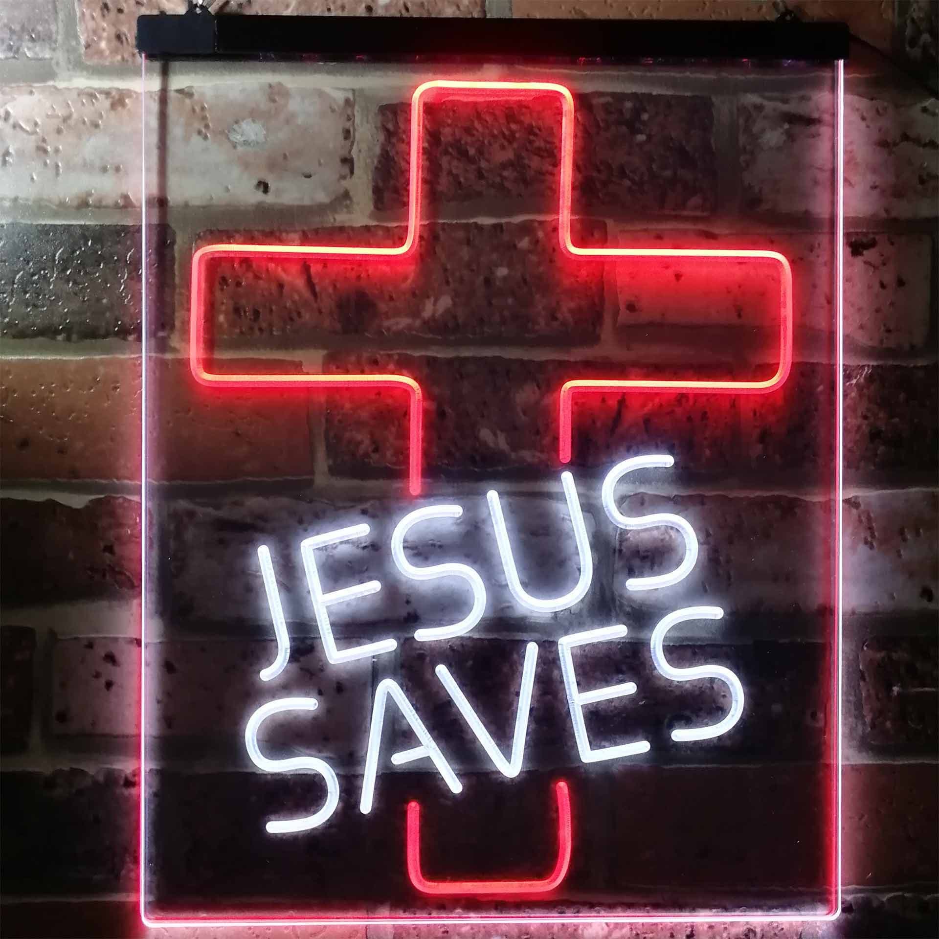 ADVPRO Cross Jesus Home Decoration Flex Silicone LED Neon Sign - Orange - St16s33-fnu0059-o